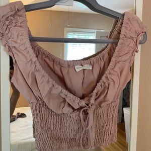 Luca and grae top size small light pink